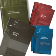 Libro Registro Firmas, Propietarios, Administración + Actas
